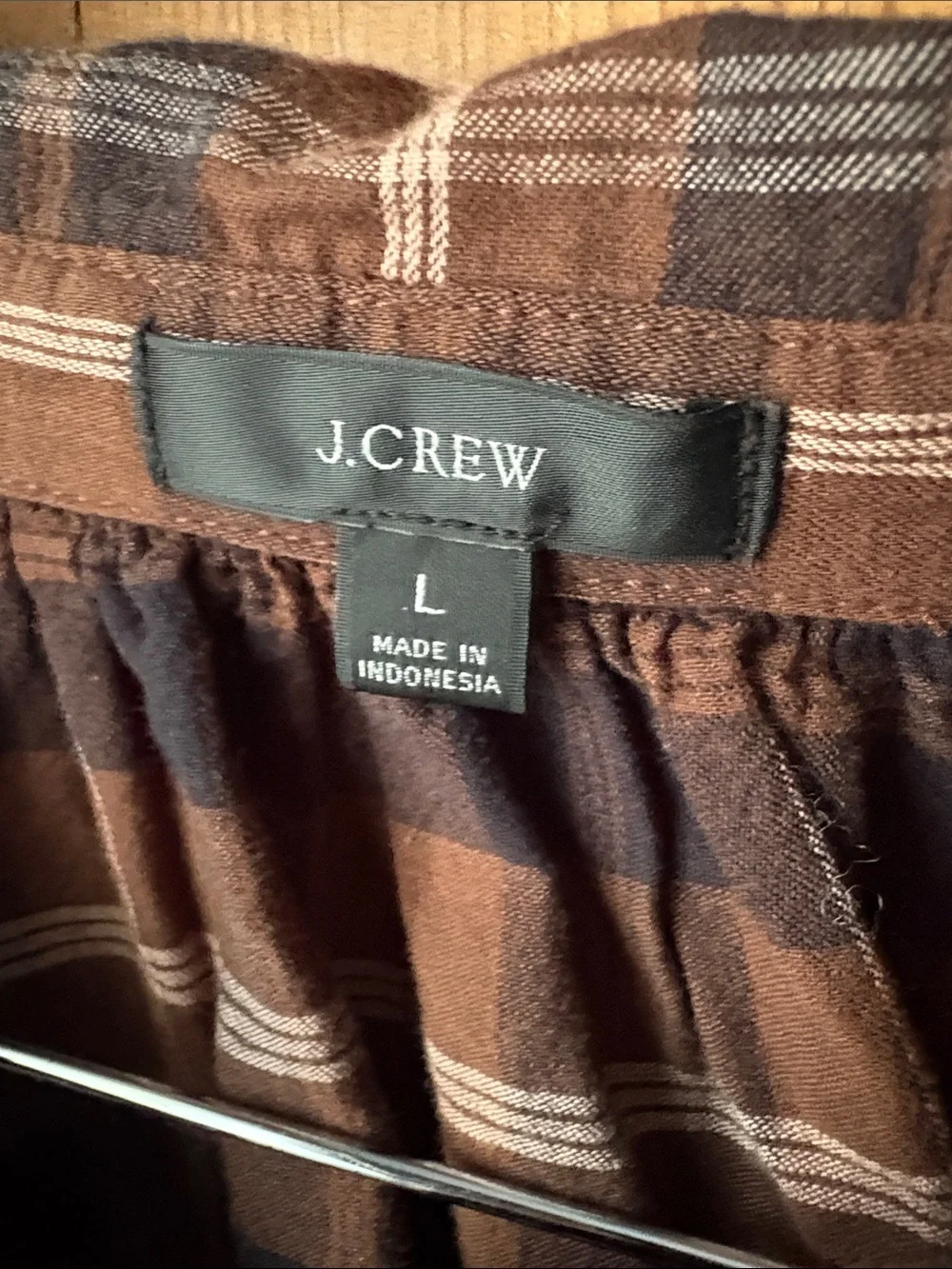 J. Crew Brown & Black Plaid Button-Down Shirt